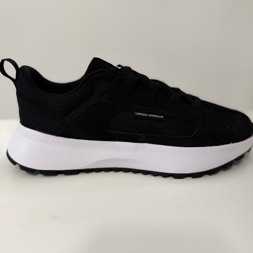 Under Armour Kids Black and White Sneakers